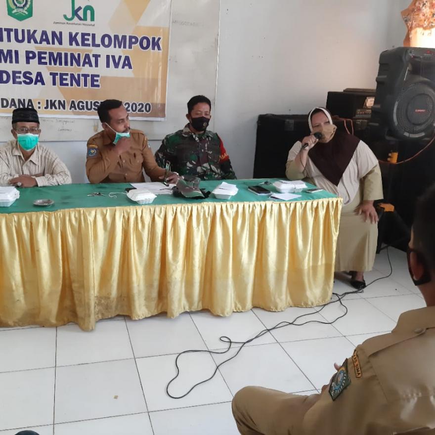 TIM PKM KECAMATAN WOHA BENTUK SUAMI PEMINAT IVA DI DESA TENTE